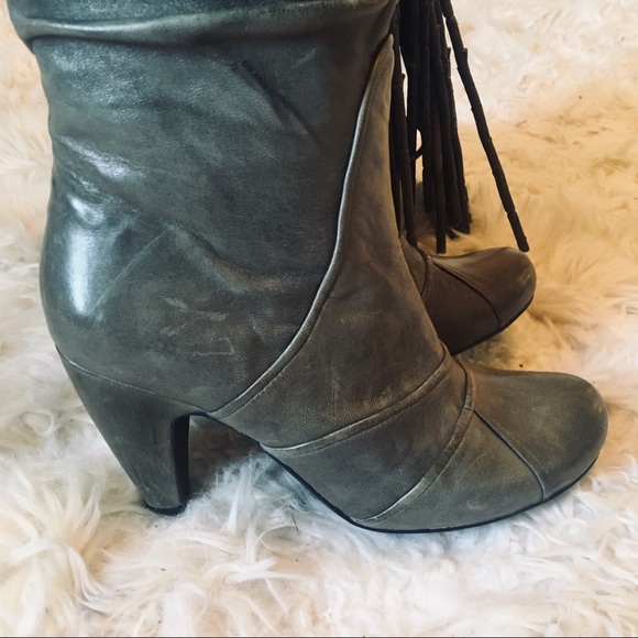 Miz Mooz Sunrise Mid Calf Leather Boots 2.5” heel Womens 8 - Picture 5 of 12